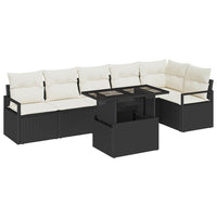 Tuin Sofa Set Met Opslag 7 Pcs Poly Riet