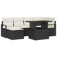 Tuin Sofa Set Met Opslag 7 Pcs Poly Riet
