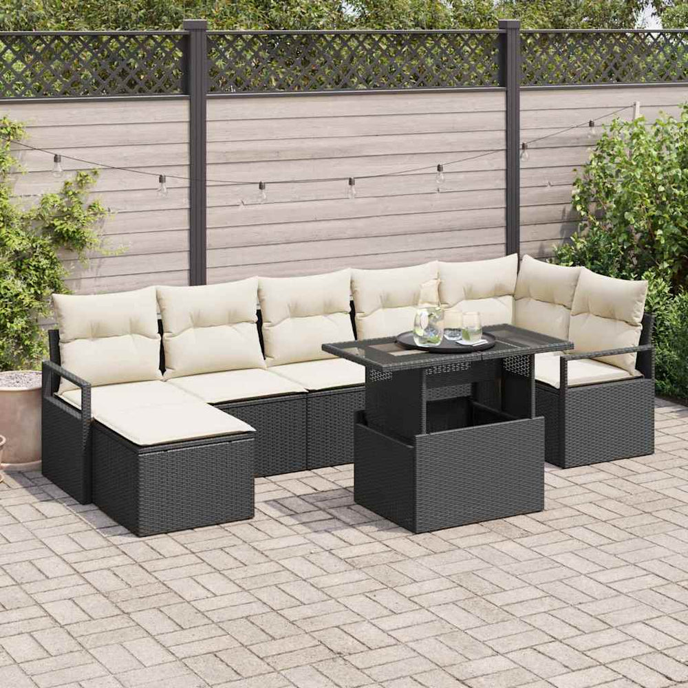 Tuin Sofa Set Met Opslag 8 Pcs Poly Riet
