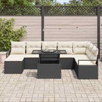 Tuin Sofa Set Met Opslag 9 Pcs Poly Riet