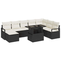 Tuin Sofa Set Met Opslag 9 Pcs Poly Riet