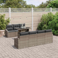 Tuin Sofa Set Met Opslag 8 Pcs Poly Riet