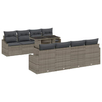 Tuin Sofa Set Met Opslag 9 Pcs Poly Riet