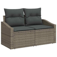 Tuin Sofa Set Met Opslag 9 Pcs Poly Riet
