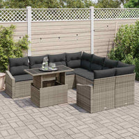 Tuin Sofa Set Met Opslag 9 Pcs Poly Riet
