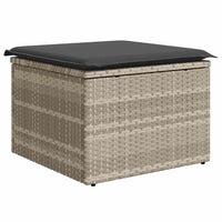 Tuin Sofa Set Met Kussen 7 Pcs Licht Grijs En Donker Grijs