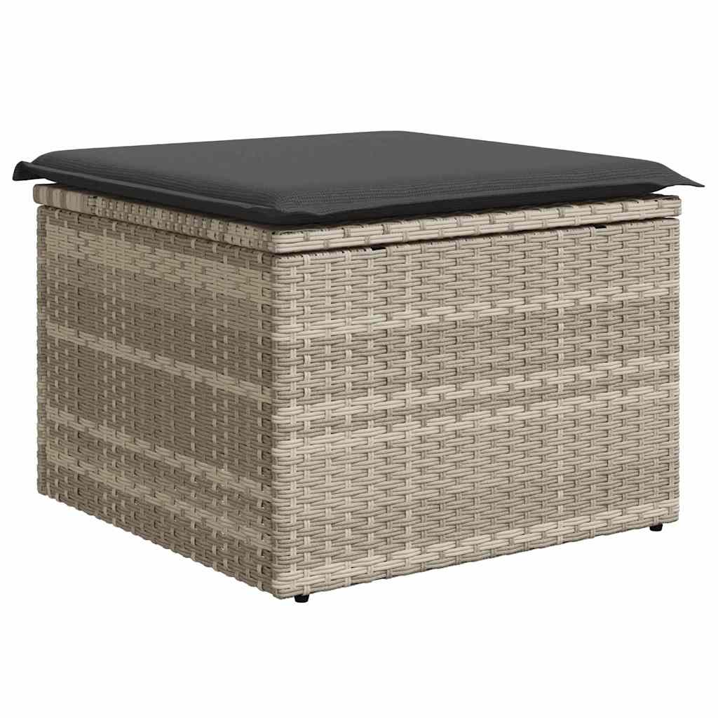 Tuin Sofa Set Met Kussen 7 Pcs Licht Grijs En Donker Grijs