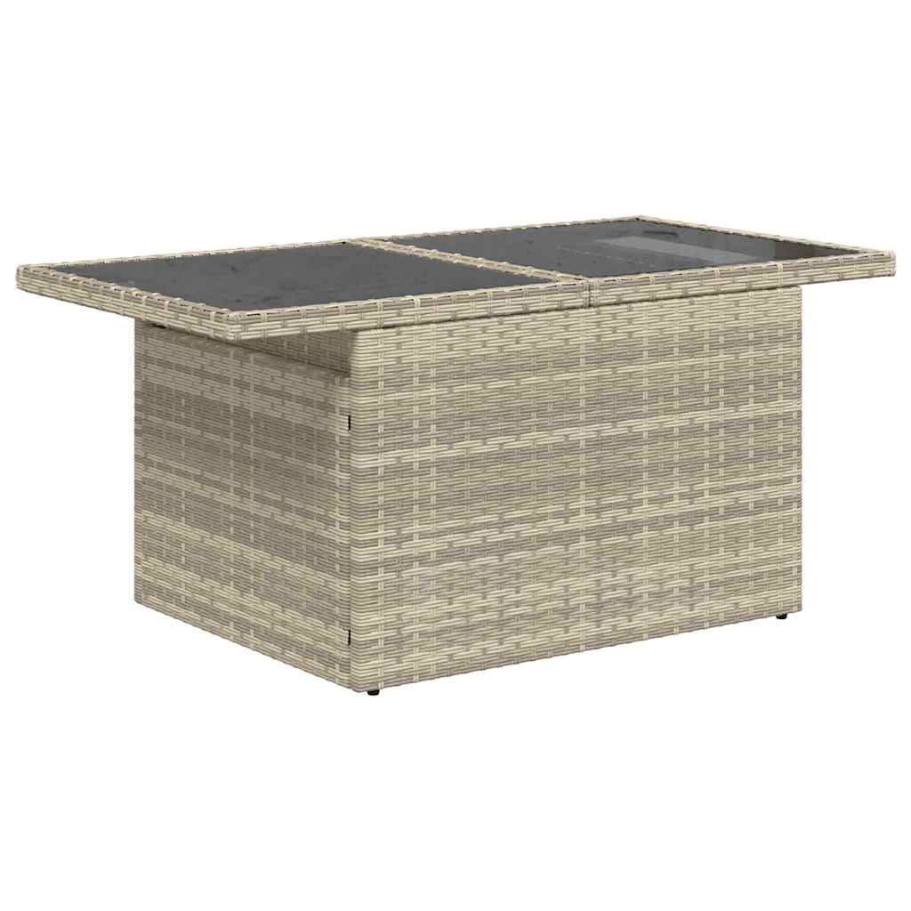 Tuin Sofa Set Met Kussen 7 Pcs Licht Grijs En Donker Grijs