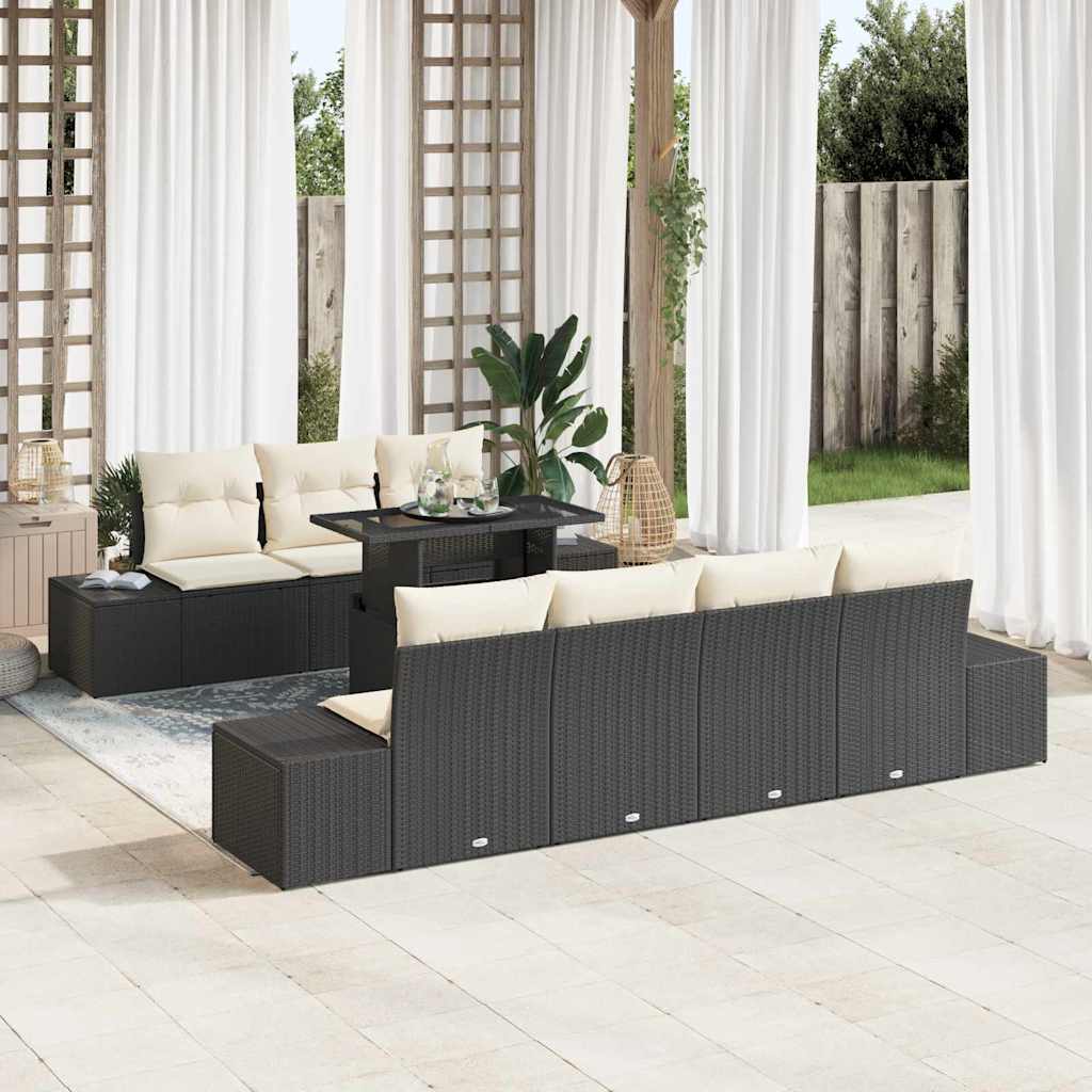 Tuin Sofa Set Met Kussen 8 Pcs Licht Grijs En Donker Grijs