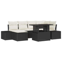 Tuin Sofa Set Met Opslag 7 Pcs Poly Riet
