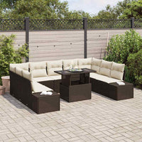 Tuin Sofa Set Met Opslag 10 Pcs Poly Riet