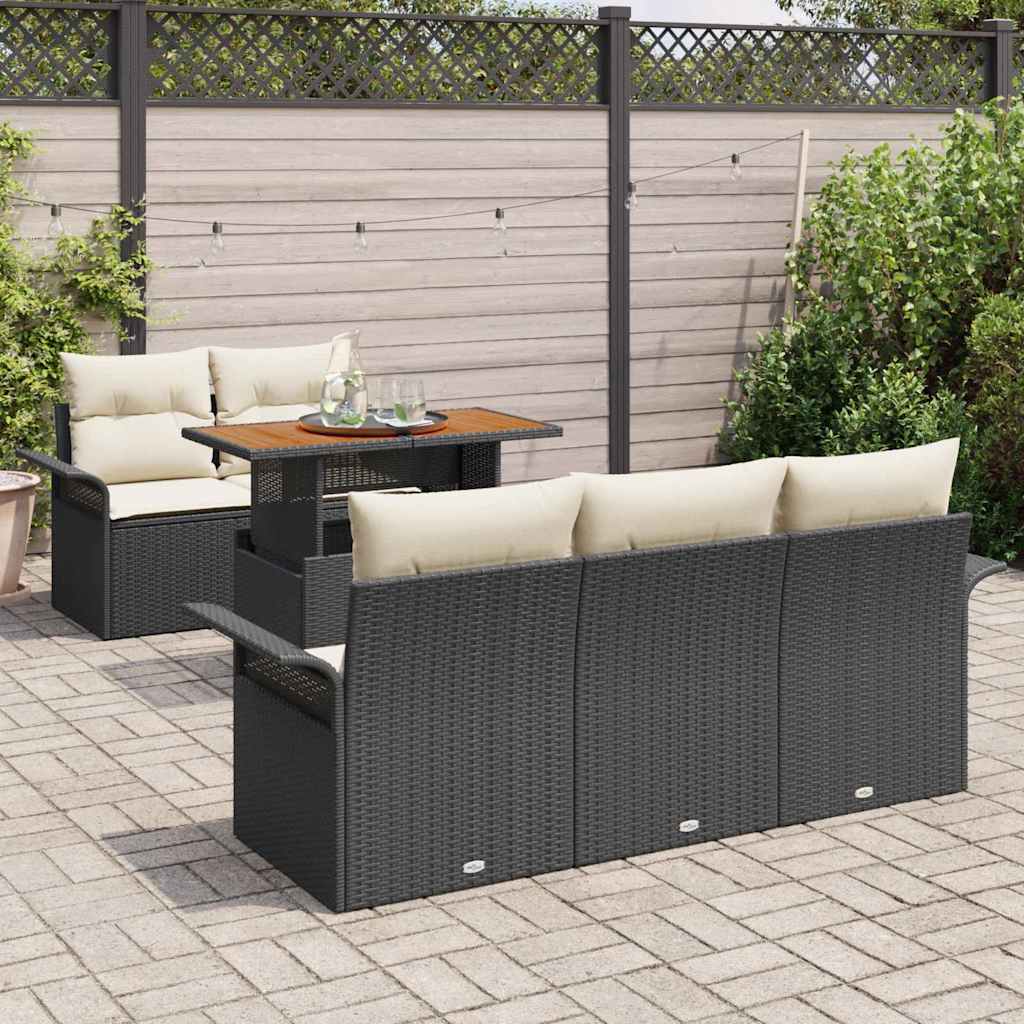 Tuin Sofa Set Met Opslag 6 Pcs Poly Riet