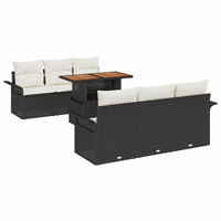 Tuin Sofa Set Met Opslag 7 Pcs Poly Riet