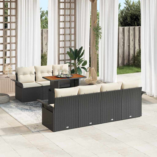 Tuin Sofa Set Met Opslag 8 Pcs Poly Riet