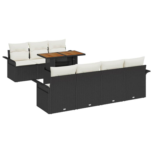 Tuin Sofa Set Met Opslag 8 Pcs Poly Riet