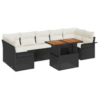 Tuin Sofa Set Met Opslag 8 Pcs Poly Riet