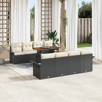 Tuin Sofa Set Met Opslag 9 Pcs Poly Riet