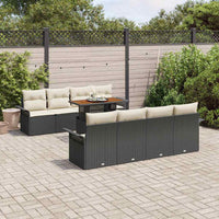 Tuin Sofa Set Met Opslag 9 Pcs Poly Riet