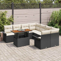 Tuin Sofa Set Met Opslag 9 Pcs Poly Riet