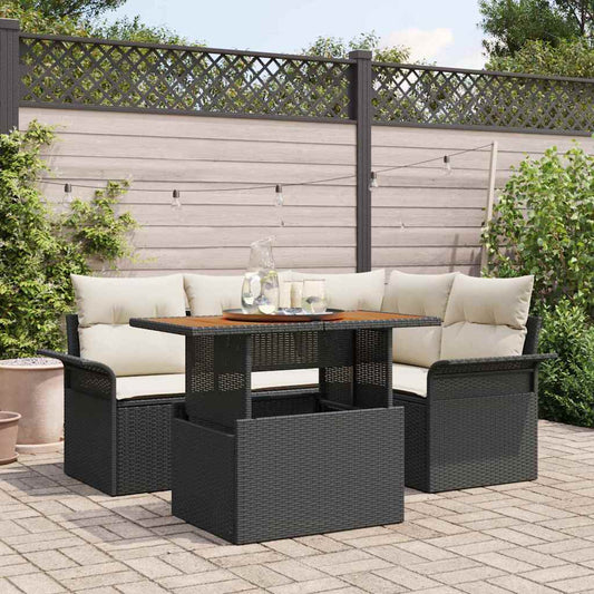 Tuin Sofa Set Met Opslag 5 Pcs Poly Riet