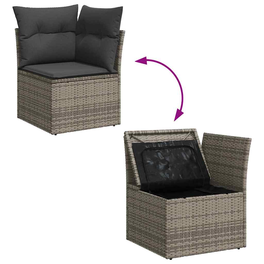 Tuin Sofa Set Met Opslag 6 Pcs Poly Riet