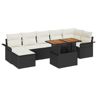 Tuin Sofa Set Met Opslag 8 Pcs Poly Riet