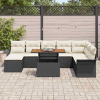 Tuin Sofa Set Met Opslag 9 Pcs Poly Riet