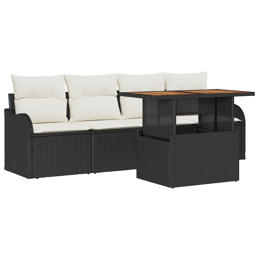 Tuin Sofa Set Met Opslag 5 Pcs Poly Riet