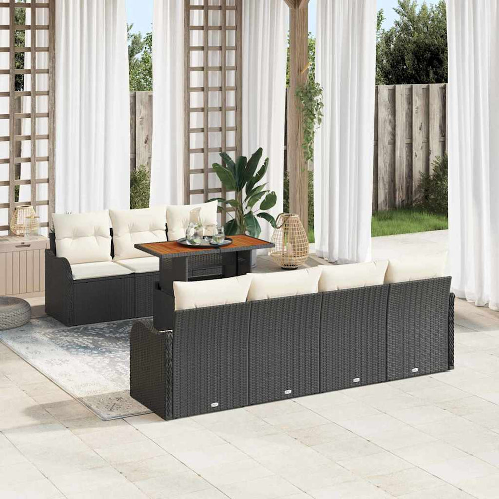 Tuin Sofa Set Met Opslag 8 Pcs Poly Riet