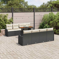 Tuin Sofa Set Met Opslag 9 Pcs Poly Riet