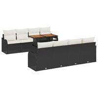 Tuin Sofa Set Met Opslag 9 Pcs Poly Riet