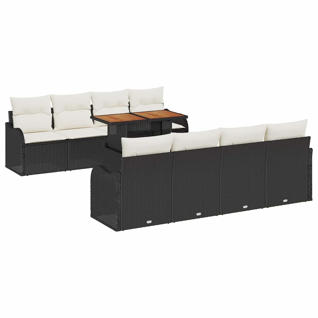 Tuin Sofa Set Met Opslag 9 Pcs Poly Riet
