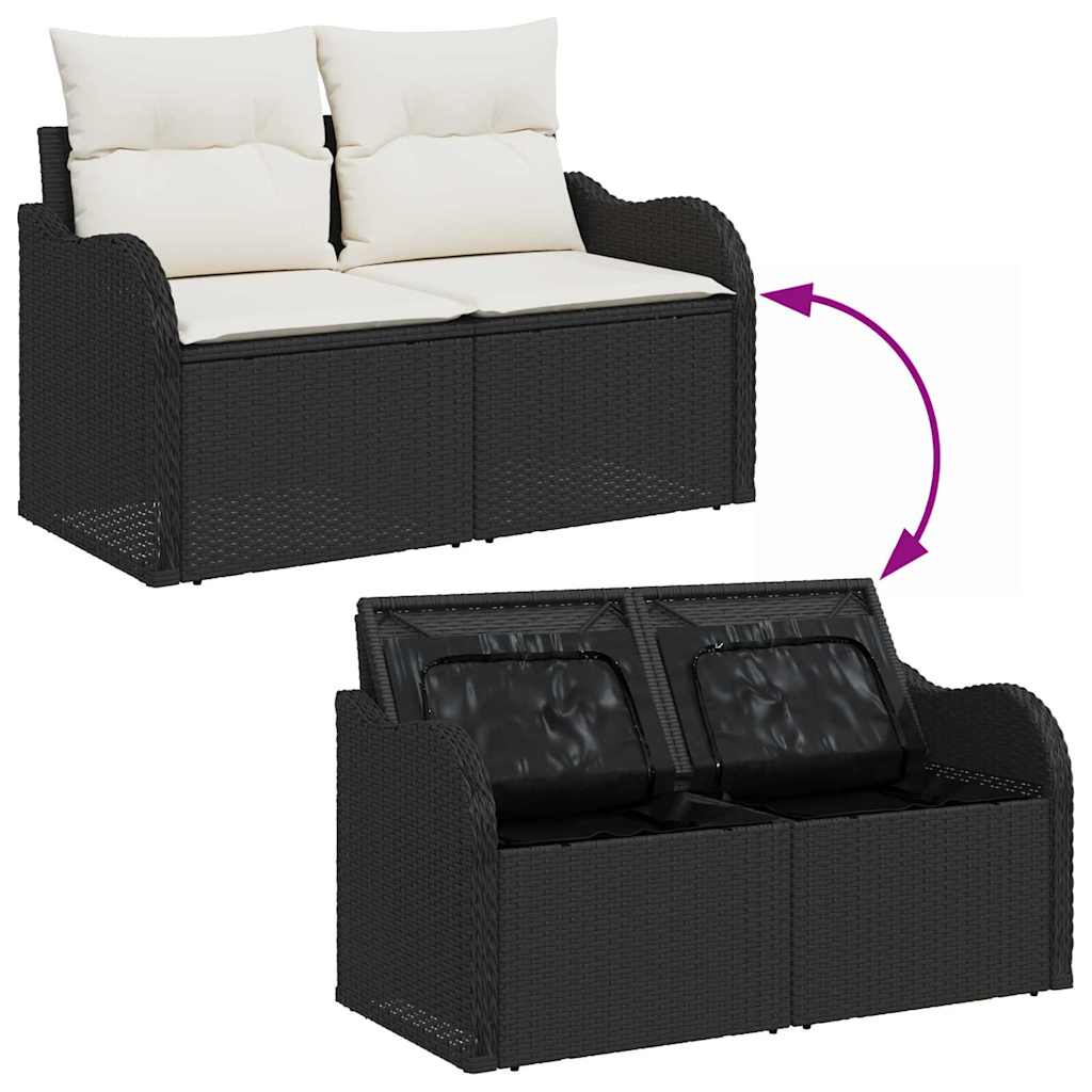 Tuin Sofa Set Met Opslag 6 Pcs Poly Riet