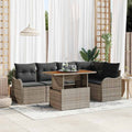 Tuin Sofa Set Met Opslag 6 Pcs Poly Riet