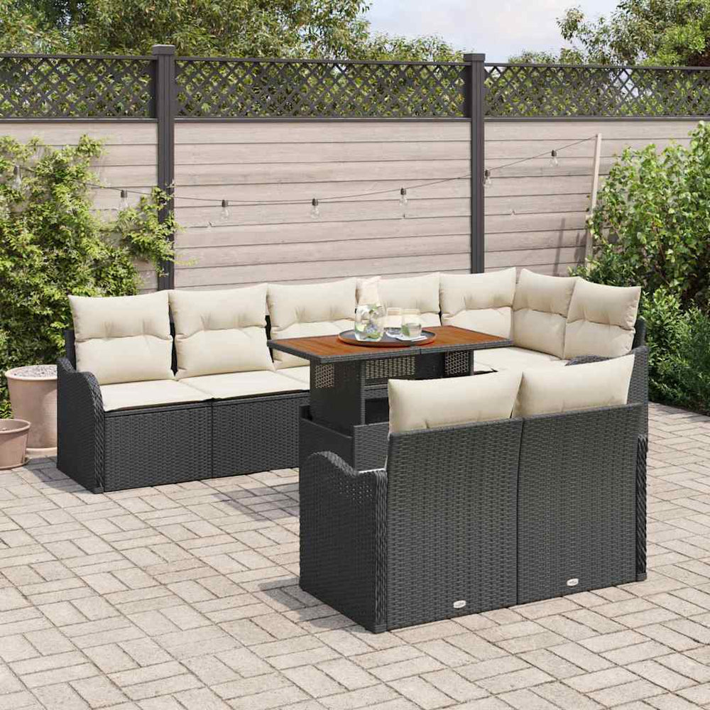 Tuin Sofa Set Met Opslag 9 Pcs Poly Riet