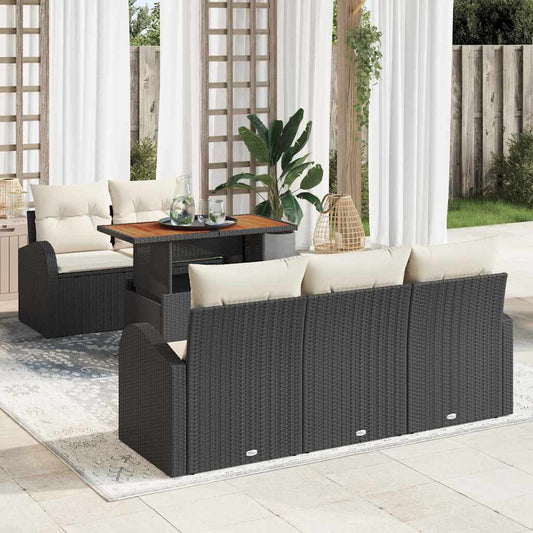 Tuin Sofa Set Met Opslag 6 Pcs Poly Riet