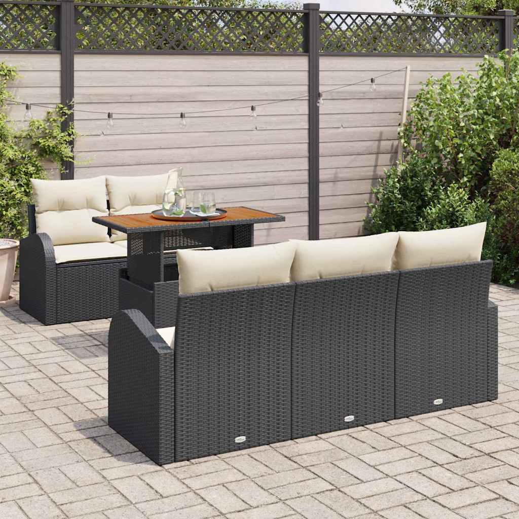 Tuin Sofa Set Met Opslag 6 Pcs Poly Riet