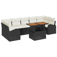 Tuin Sofa Set Met Opslag 8 Pcs Poly Riet