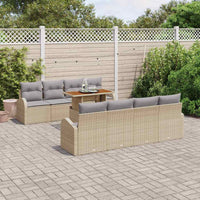 Tuin Sofa Set Met Opslag 9 Pcs Poly Riet