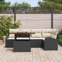 Tuin Sofa Set Met Opslag 6 Pcs Poly Riet