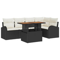 Tuin Sofa Set Met Opslag 6 Pcs Poly Riet