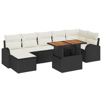 Tuin Sofa Set Met Opslag 8 Pcs Poly Riet