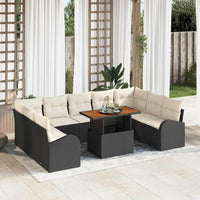 Tuin Sofa Set Met Opslag 10 Pcs Poly Riet