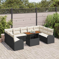 Tuin Sofa Set Met Opslag 10 Pcs Poly Riet