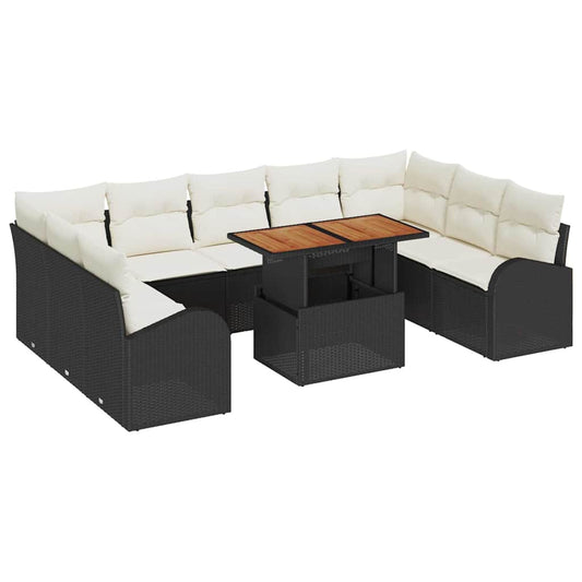 Tuin Sofa Set Met Opslag 10 Pcs Poly Riet