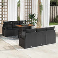 Tuin Sofa Set Met Opslag 7 Pcs Poly Riet
