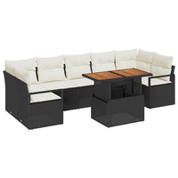 Tuin Sofa Set Met Opslag 8 Pcs Poly Riet