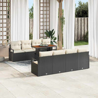 Tuin Sofa Set Met Opslag 9 Pcs Poly Riet