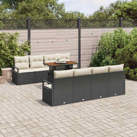 Tuin Sofa Set Met Opslag 9 Pcs Poly Riet