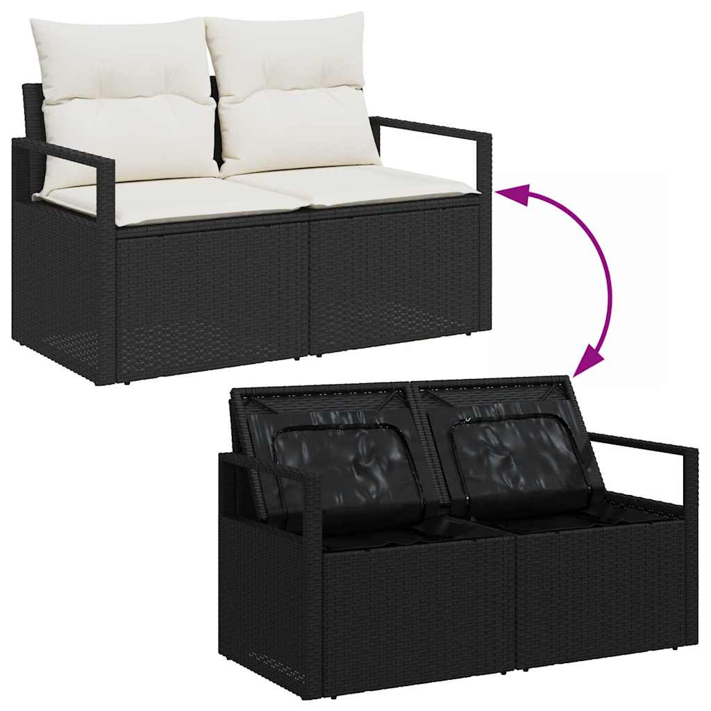 Tuin Sofa Set Met Opslag 6 Pcs Poly Riet